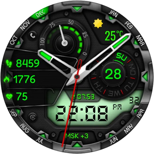 Finter Hybrid Watch Face screenshot 21