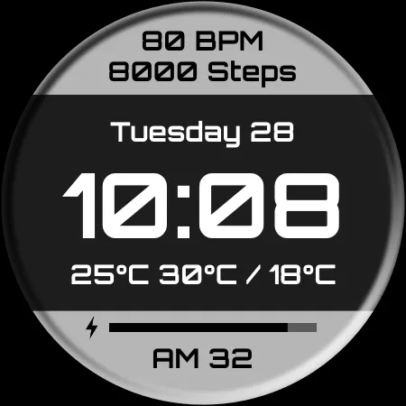DADAM112: Digital Watch Face screenshot 22
