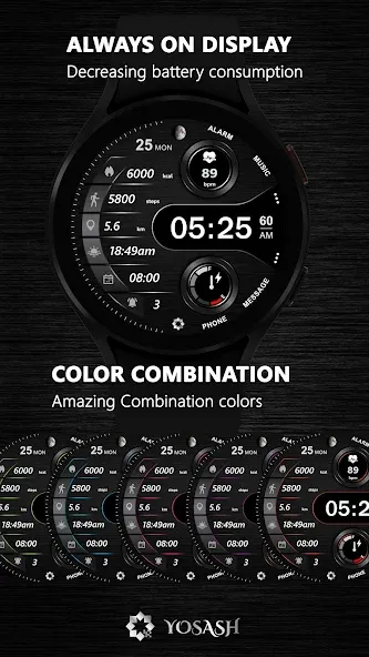 A340 Digital Watch Face screenshot 5