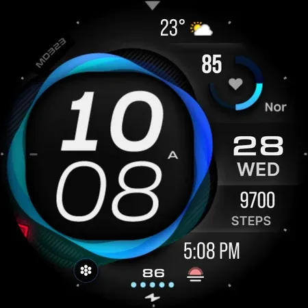 MD323 Modern Digital WatchFace screenshot 8