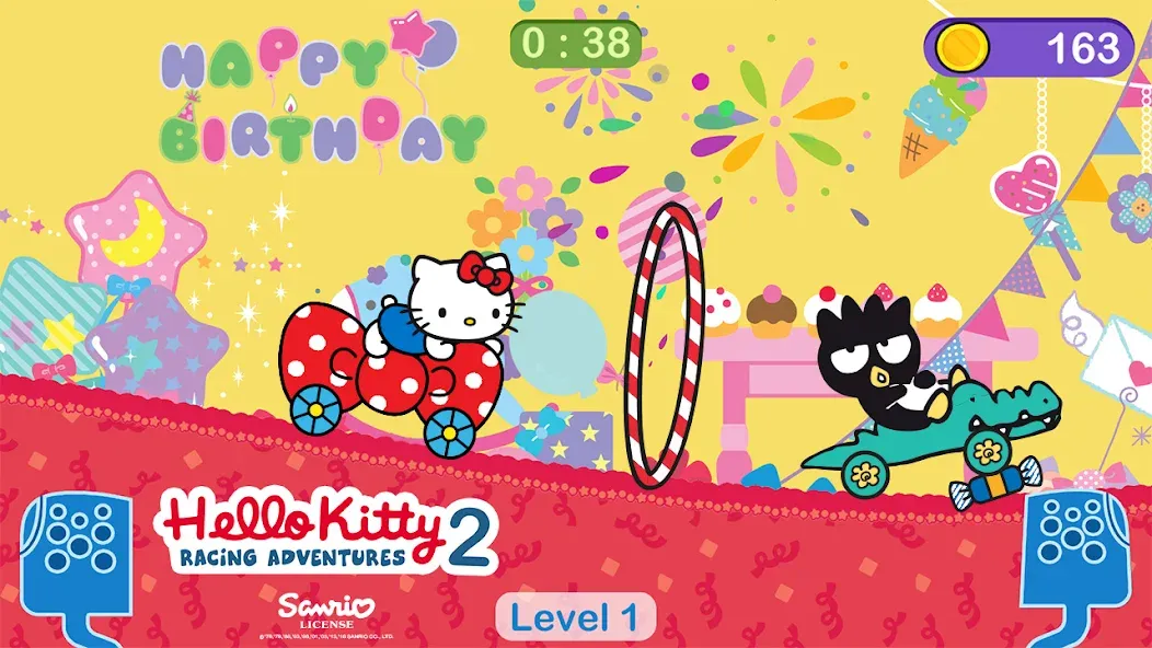 Hello Kitty games - car game screenshot 1