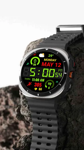 Big Bold Digital WearOS NTV584 screenshot 8
