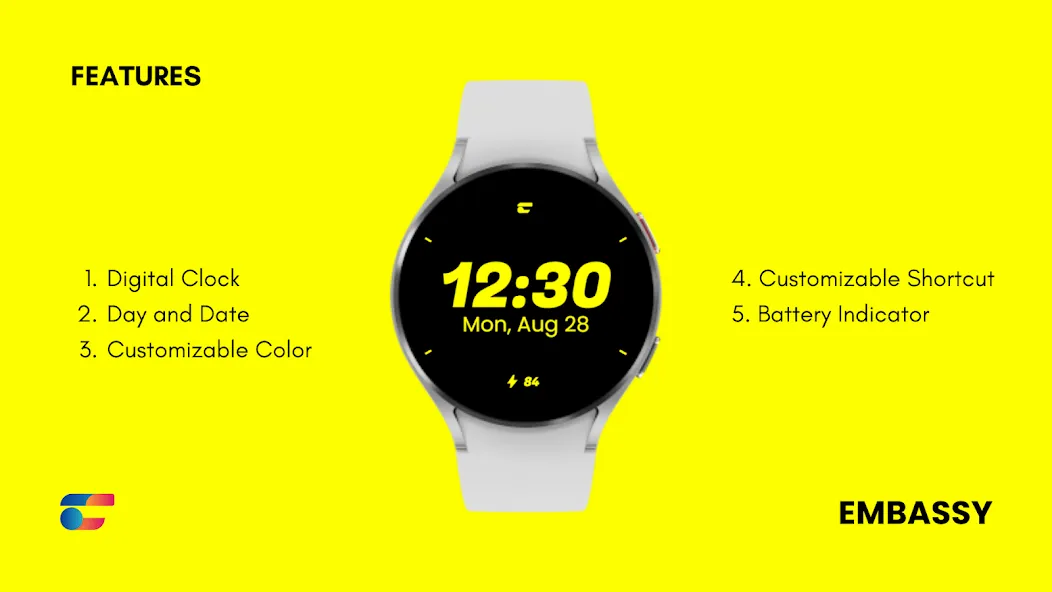 Embassy: Minimal Watch Face screenshot 5