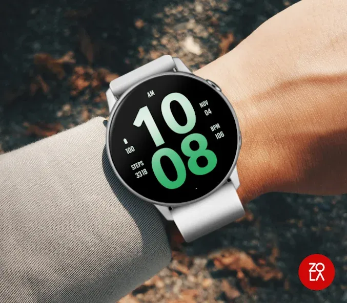 Big Green Apple Watch Face screenshot 3
