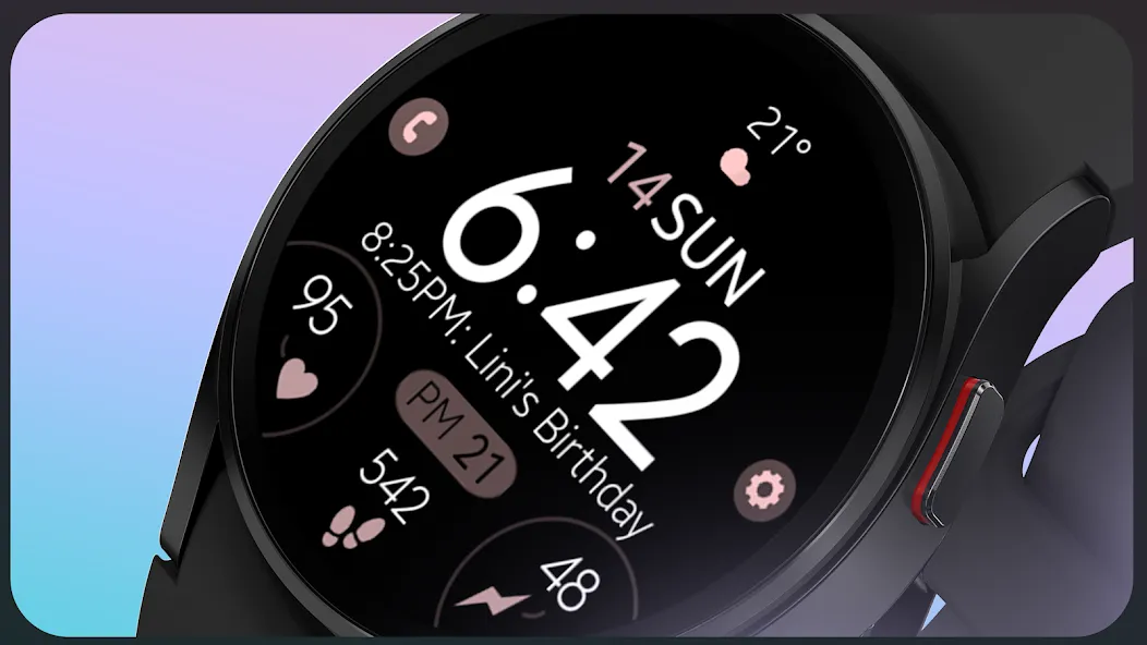 Battery 8 rose gold watch face screenshot 6