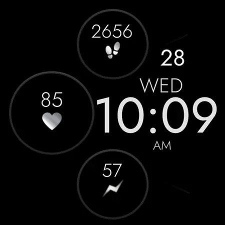 Digital Black Watch Face screenshot 12