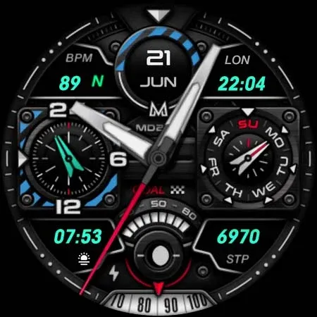 MD284 Analog watch face screenshot 15