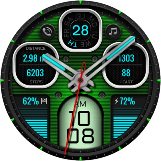 Hybrid TURAKON WS72 Watch face screenshot 19