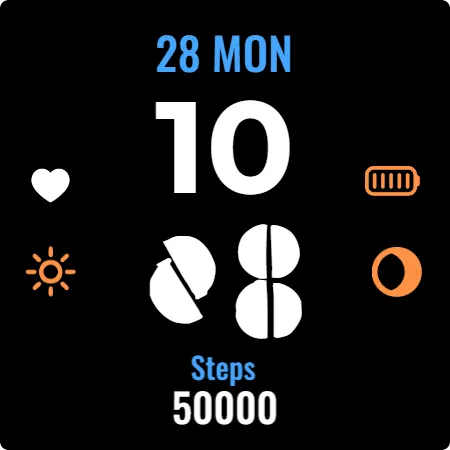 Simple Icons Watch Face screenshot 10