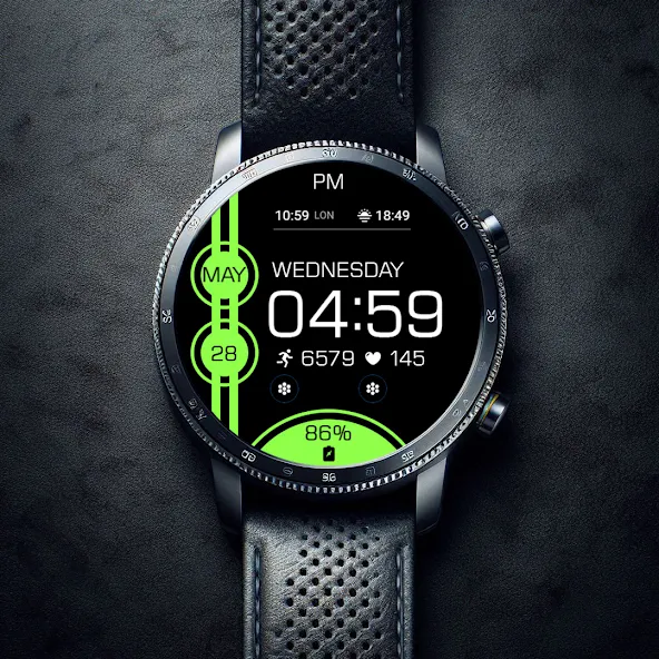 Key WF82 Digital Watch Face screenshot 7