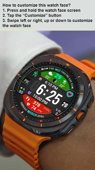 Digital Sport watchface NTV401 screenshot 9