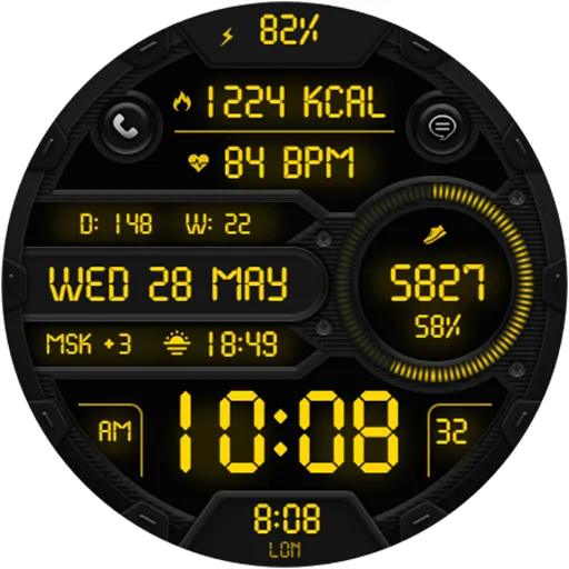DIGI SONOMULA Watch face screenshot 20