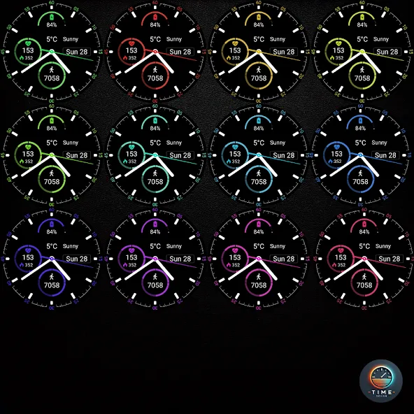 Clean Lines Watch Face screenshot 3