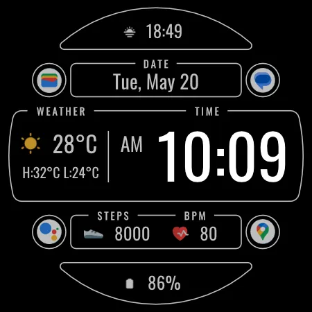 DADAM106: Weather Watch Face screenshot 24