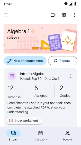 Google Sala de Aula screenshot 2