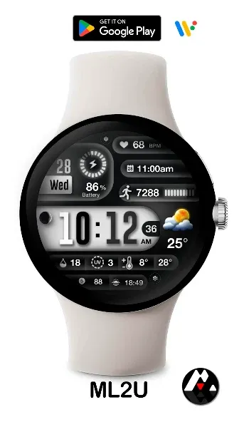 ML2U 256 Watch Face screenshot 1