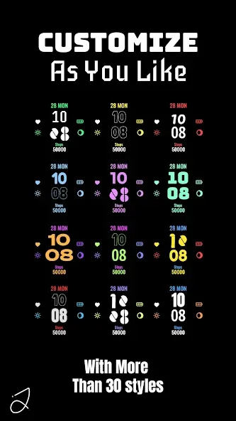 Simple Icons Watch Face screenshot 4