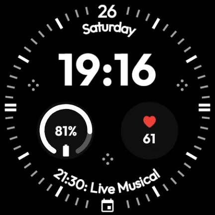 OD27 Black Watch Face screenshot 39