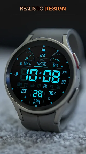 WFP 104 LCD watch face screenshot 4