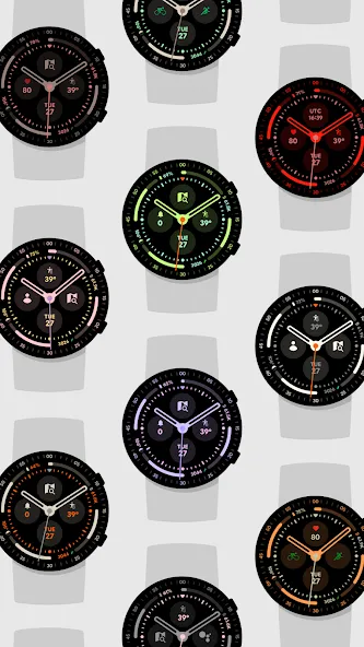 Pixel 3's Arcs Field Watchface screenshot 4