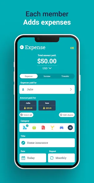 Sesterce – Share Expenses screenshot 3