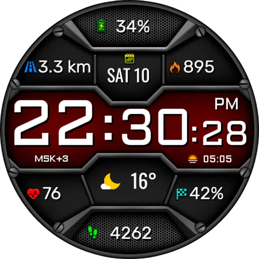 Digital Neror Watch Face screenshot 15