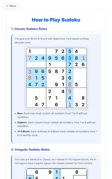 eSudoku: Classic & Irregular screenshot 10