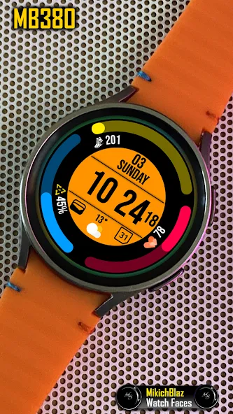 Digital Watch Face MB380 screenshot 3