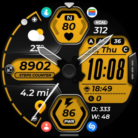Hybrid Watch Face OMG 318 screenshot 24