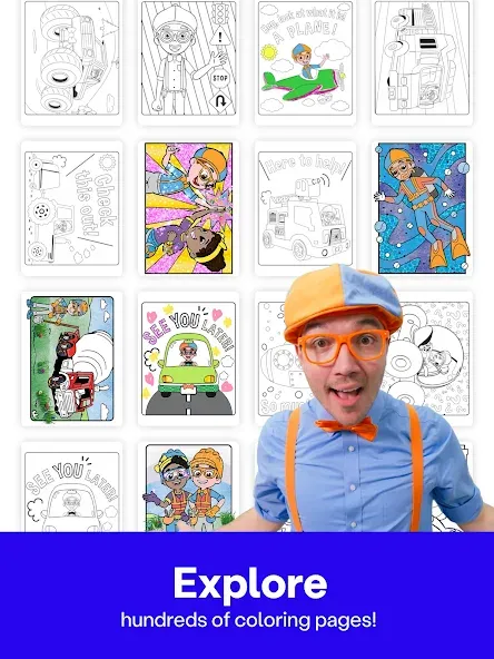Coloring with Blippi & Friends screenshot 12