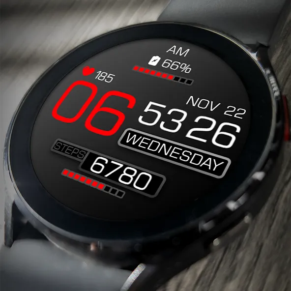 Key110 Digital Watch Face screenshot 1