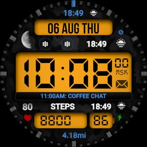 WIN Tactical LCD Digital Face screenshot 42