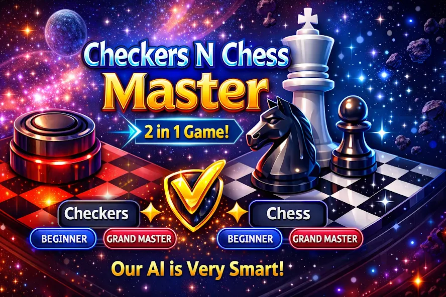 Chess Master Checkers Offline screenshot 1
