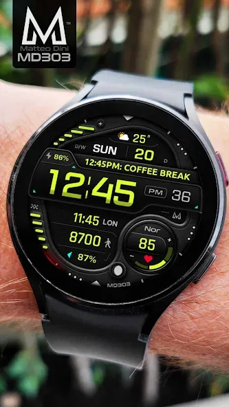 MD303 Digital watch face screenshot 5