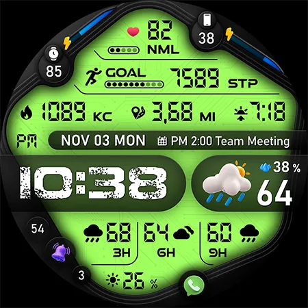 PER67 Digital Watch Face screenshot 45