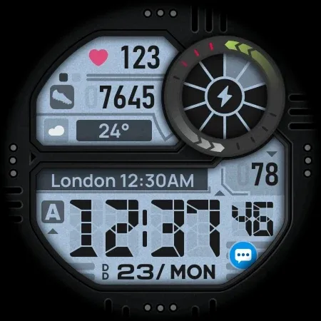 SH050 Watch Face, WearOS watch screenshot 10