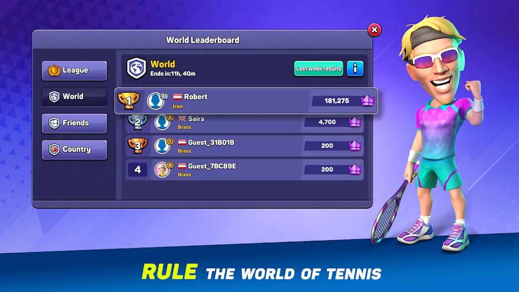 Mini Tennis: Perfect Smash screenshot 4