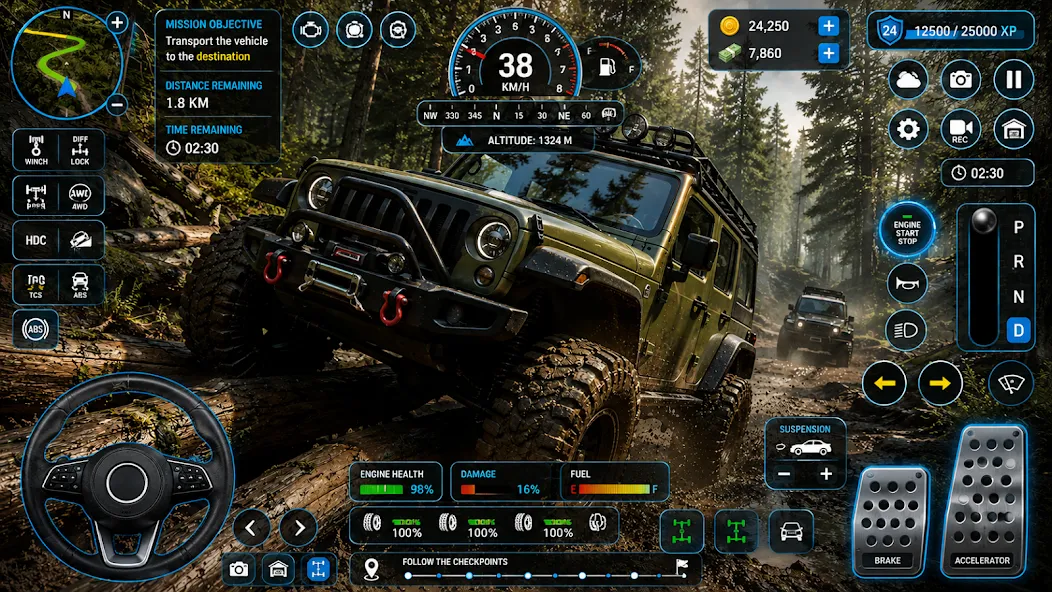 offroad jeep games 3d driving screenshot 3