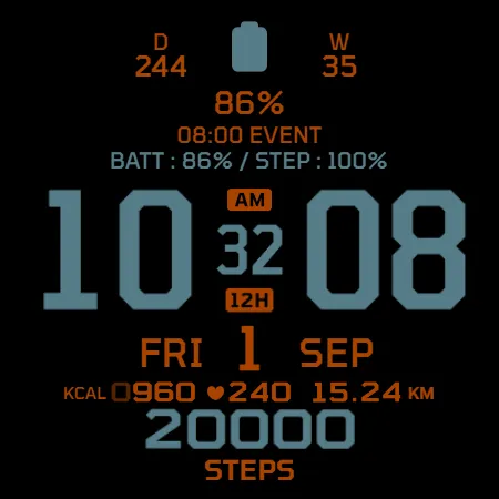 IWF AllNew Digi Pro watchface screenshot 21