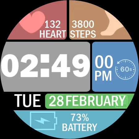 Key021 Digital Watch Face screenshot 25