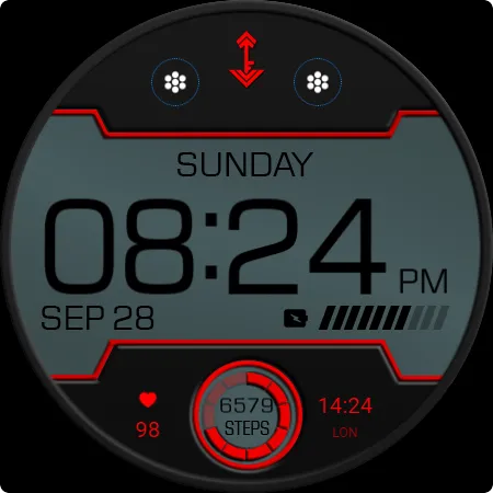 Key WF96 Digital Watch Face screenshot 26