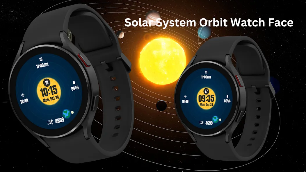 Solar System Orbit Watch Face screenshot 1