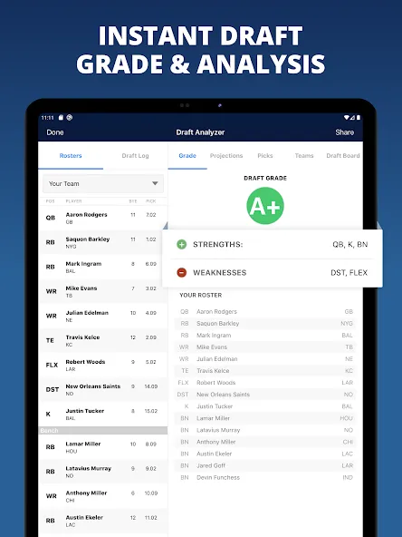 Fantasy Football Draft Wizard screenshot 13