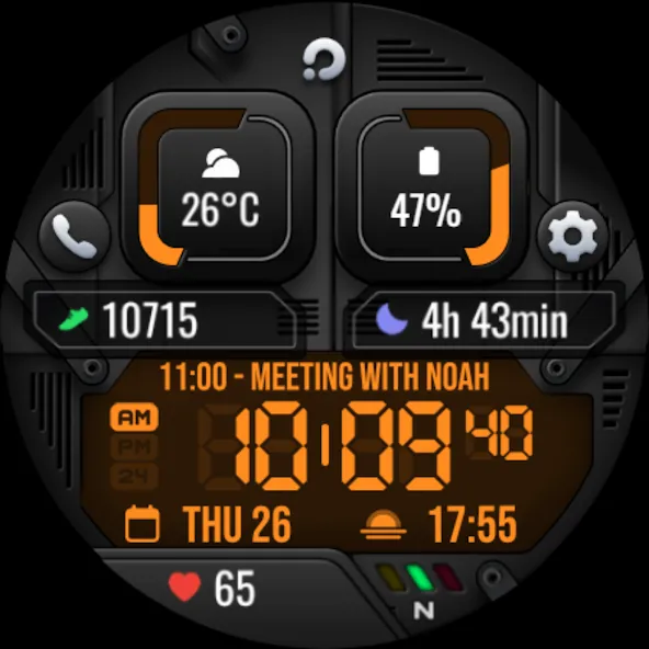 PRADO X105 Digital Watch Face screenshot 11