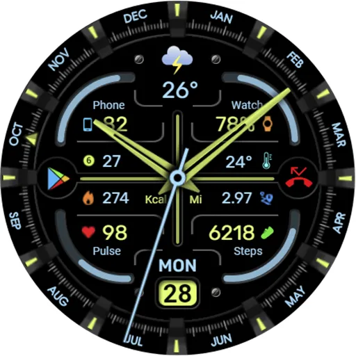 WFP 342 Ultra watch face screenshot 37