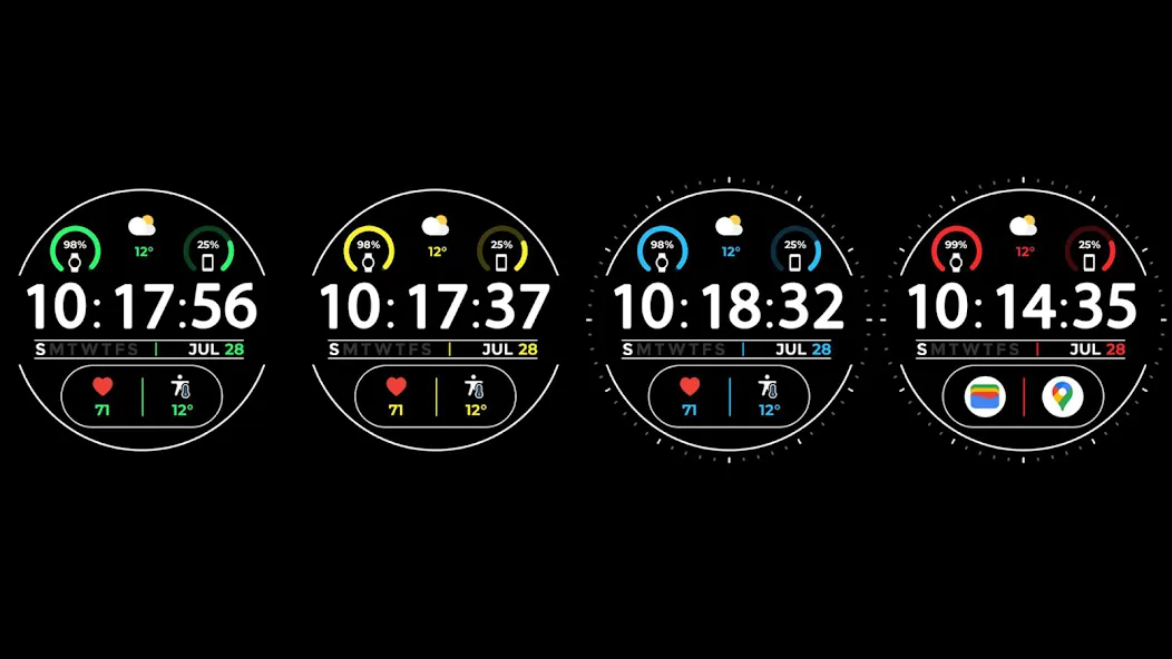 Night ver 21 - watch face screenshot 16