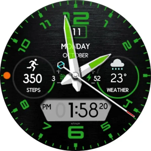 NTV439 - Hybrid watch face screenshot 29