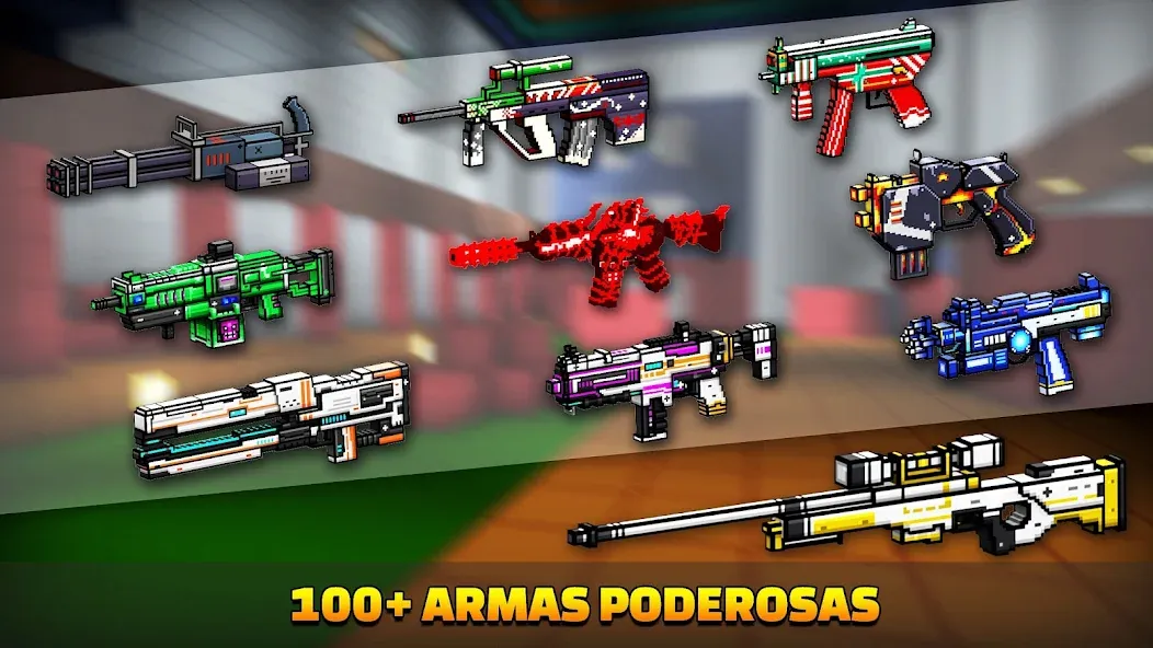 Cops N Robbers:Pixel Craft Gun screenshot 3