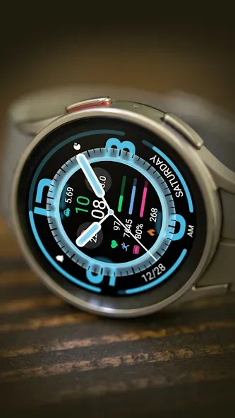 Blue White Glass ZKin Watch screenshot 12