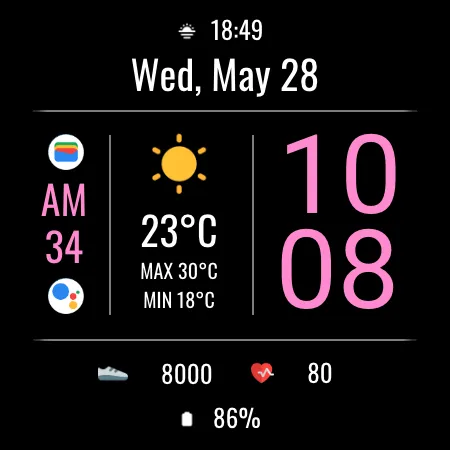 DADAM105: Weather Watch Face screenshot 23
